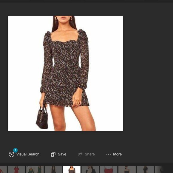 Reformation Elin Confetti Polka Dot Mini Dress 8 fit US 4-6 - Picture 10 of 11